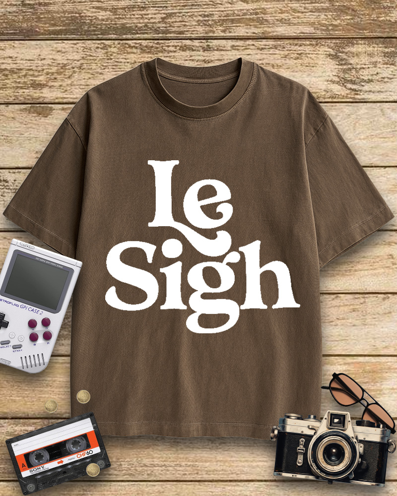 TheRetroTee Le Sigh 1970s Cotton T-Shirt