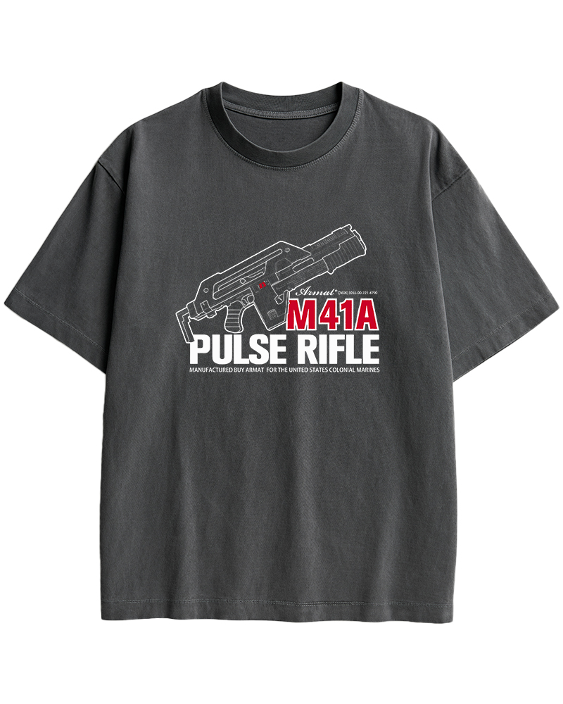 TheRetroTee M41A Pulse Rifle 1980s Cotton T-Shirt