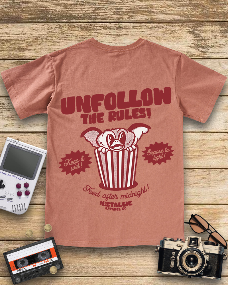 TheRetroTee Unfollow the Rules  V-neck T-Shirt