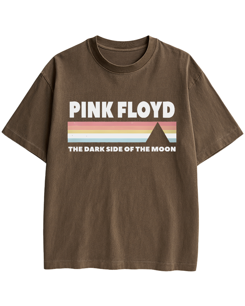 TheRetroTee Pink Floyd Dark Side of the Moon 1970s Cotton T-Shirt