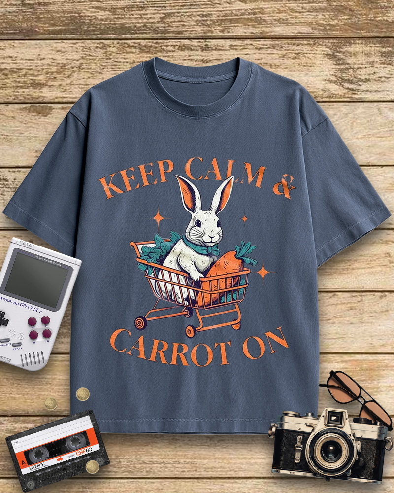 TheRetroTee Funny Rabbit Cotton T-Shirt