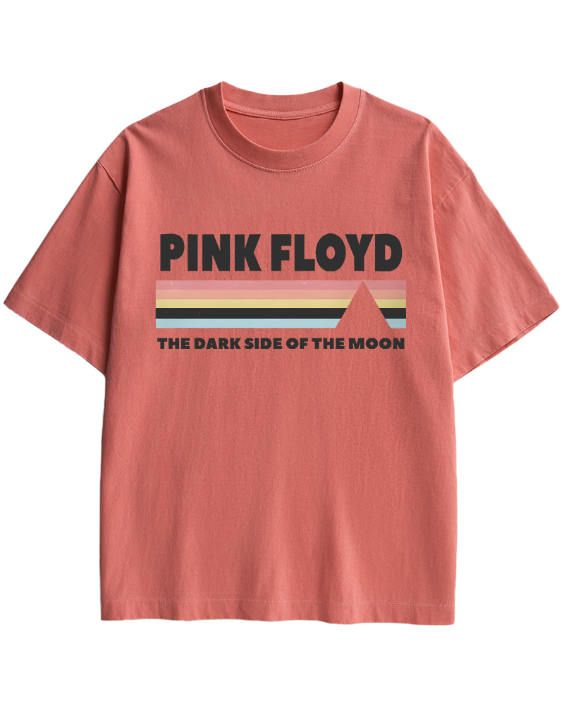 TheRetroTee Pink Floyd Dark Side of the Moon 1970s Cotton T-Shirt