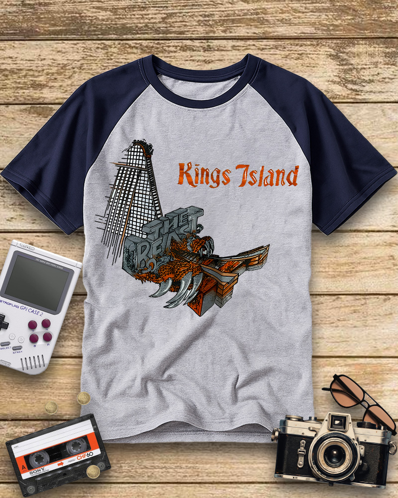 TheRetroTee 1979 Kings Island Raglan Baseball T-Shirt