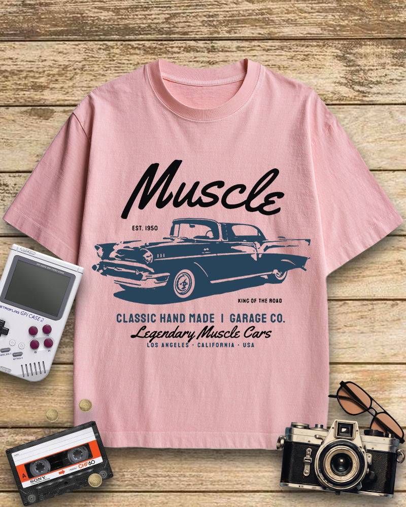 TheRetroTee Vintage Car Lovers Gift Cotton T-Shirt
