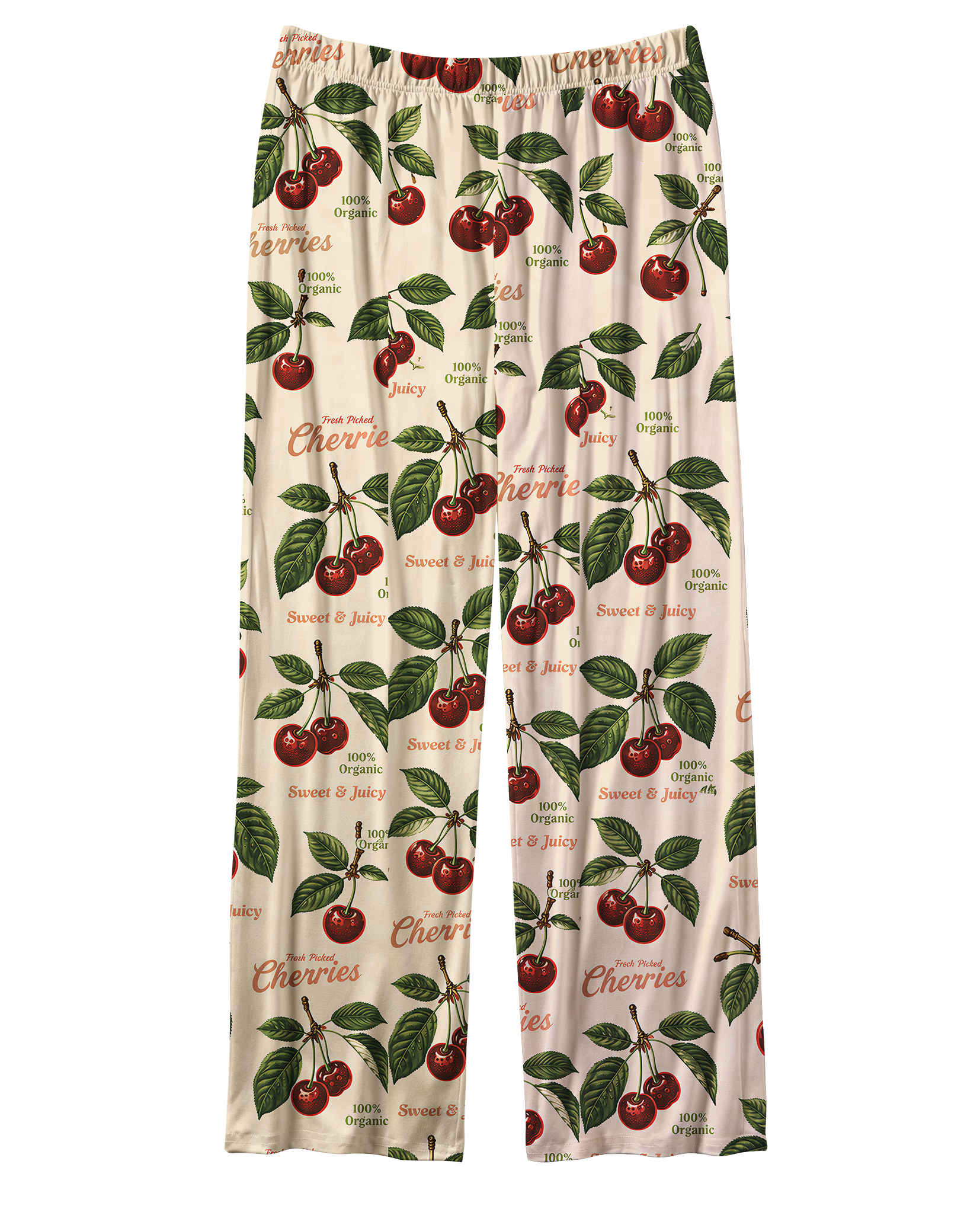 TheRetroTee Cherry Fruit Vintage Pajama Set