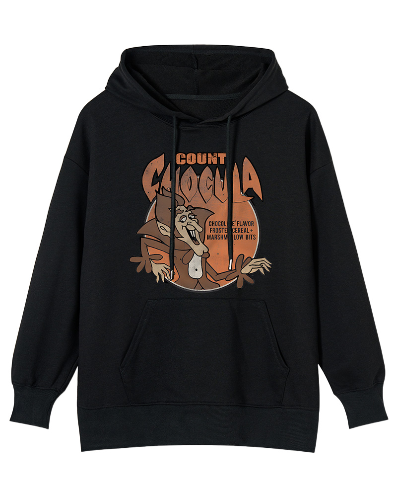 TheRetroTee Chocolate Cereal Count 1970s Nostalgic Cotton Hoodie