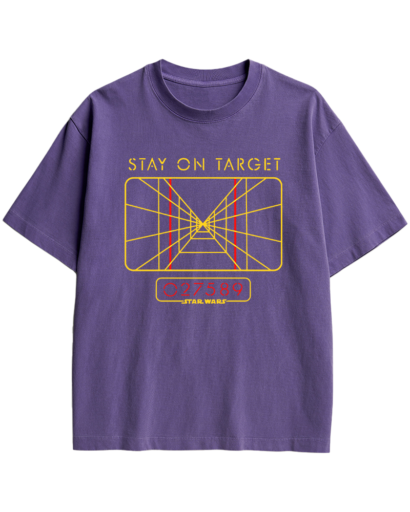 TheRetroTee Stay On Target 1970s Cotton T-Shirt