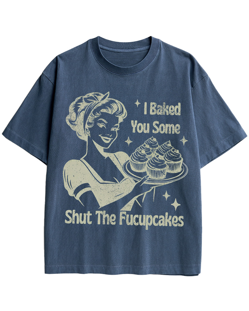TheRetroTee 50s Shut The Fucupcakes Cotton T-Shirt