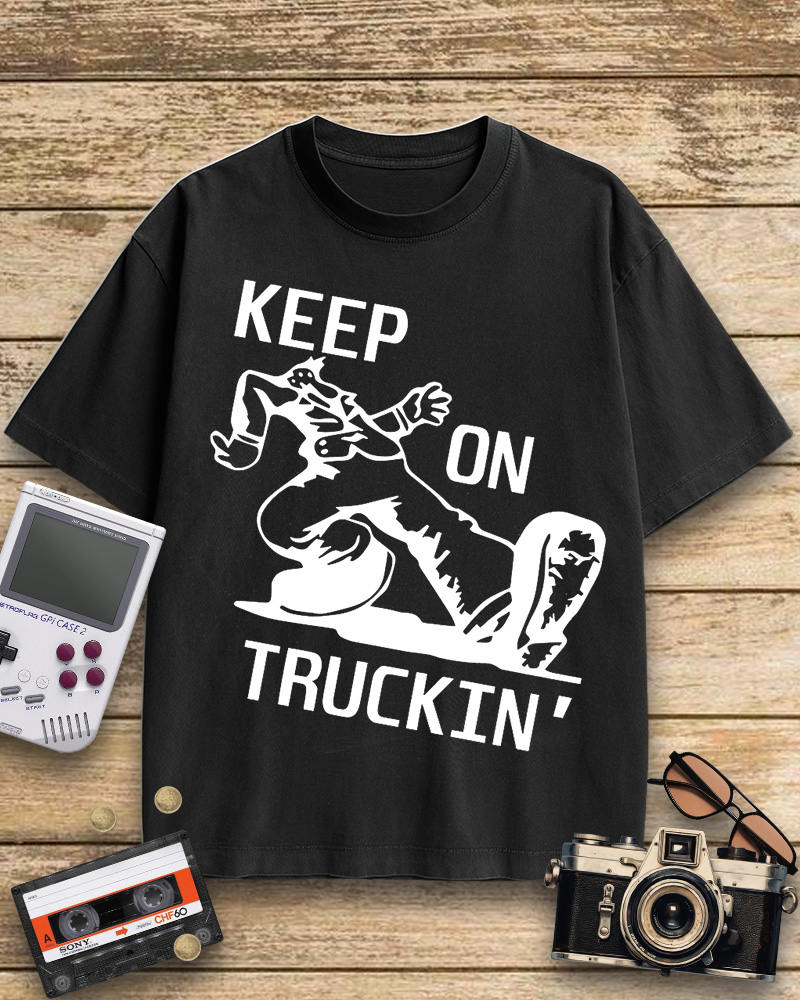 TheRetroTee 70s Keep On Truckin' Cotton T-Shirt
