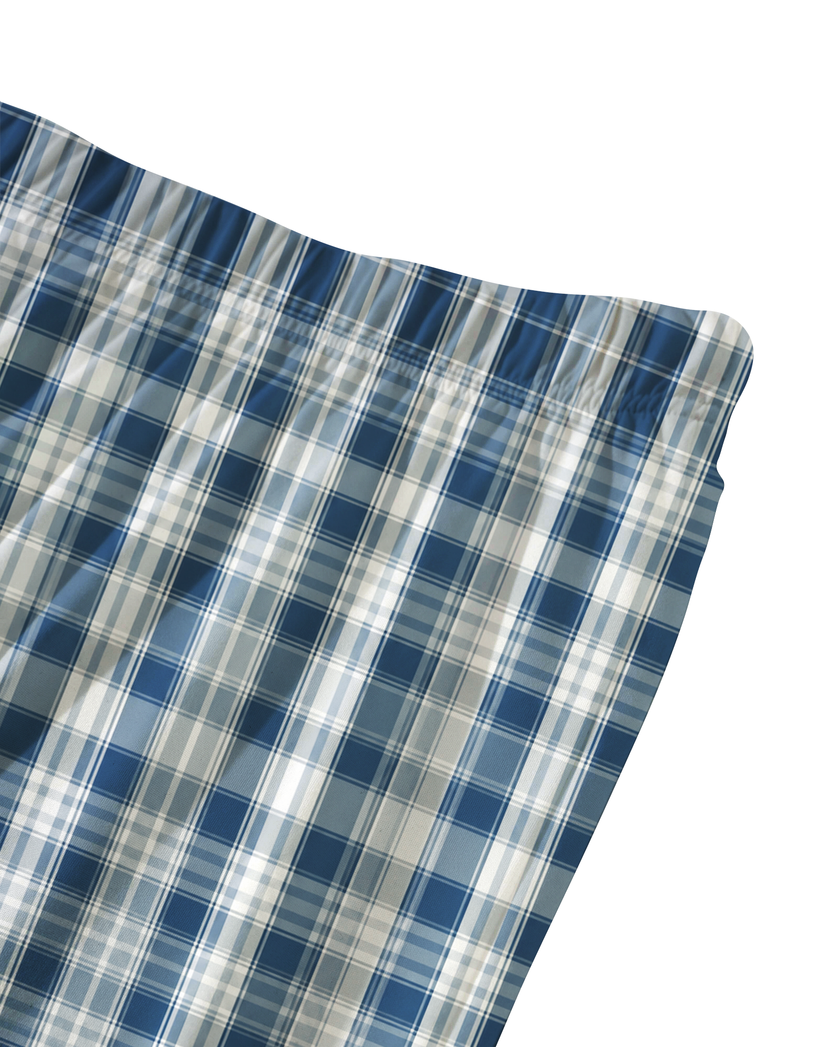 TheRetroTee Ocean Blue Tartan Vintage Pajama Set