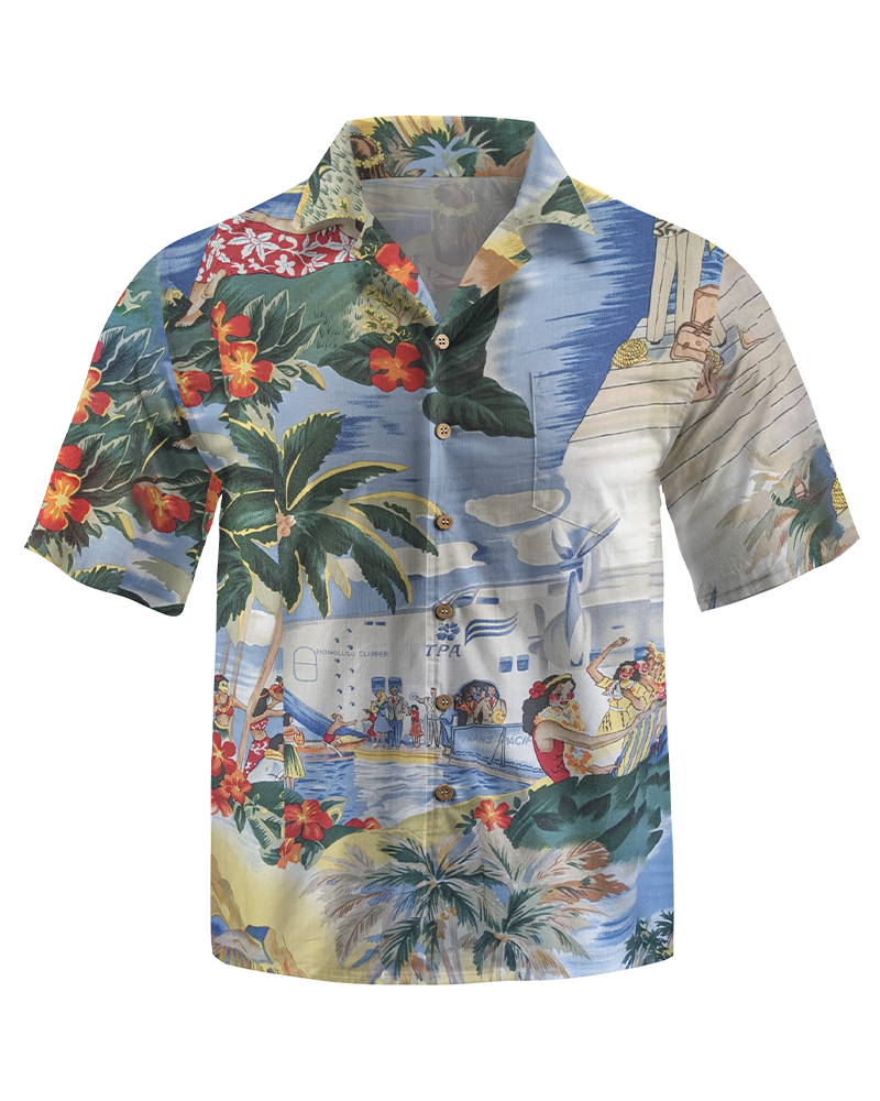 TheRetroTee Transpacific 40's Hawaiian Shirt