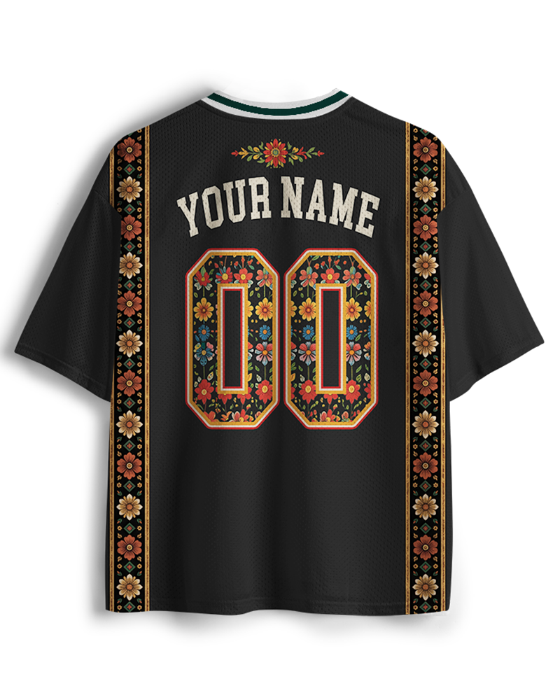 TheRetroTee Personalized Mexico Soccer Mesh Jersey