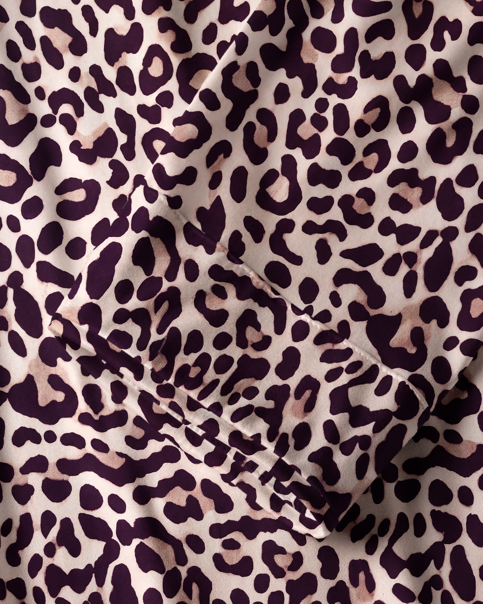 TheRetroTee Dusty Purple Leopard Vintage Pajama Set