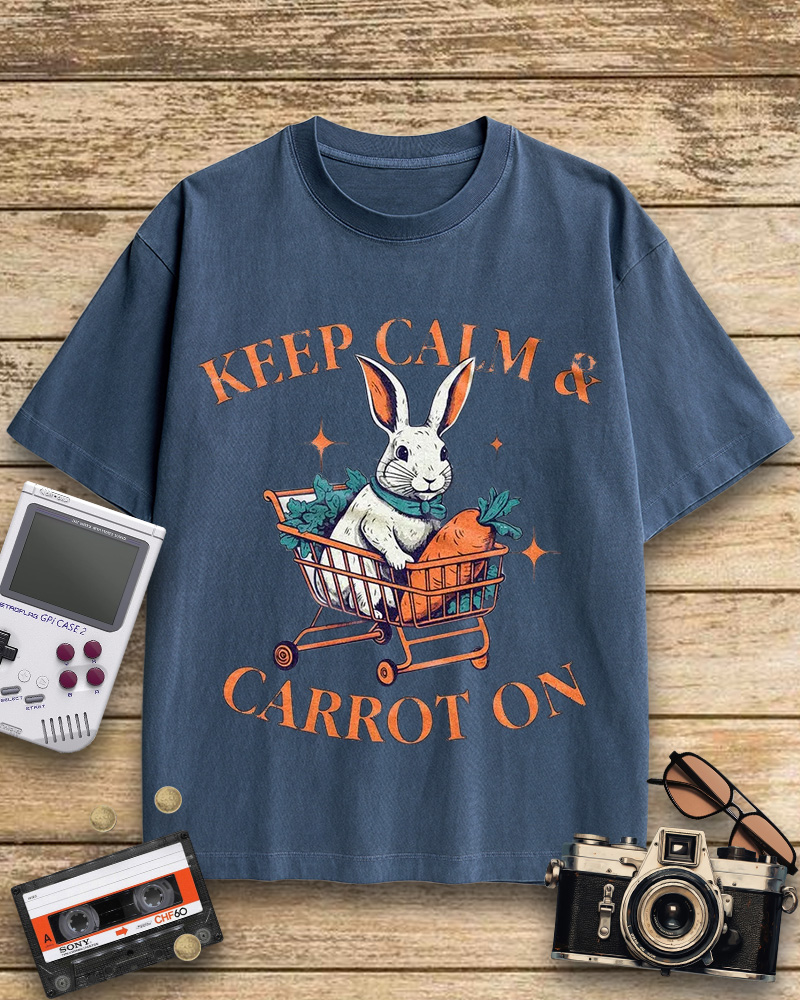 TheRetroTee Funny Rabbit Cotton T-Shirt