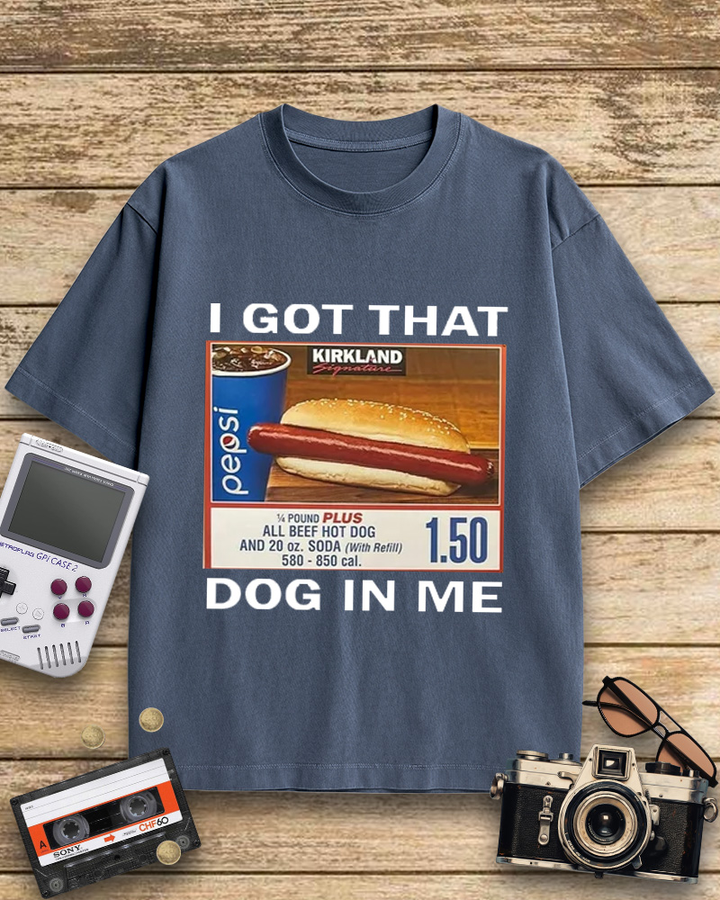 TheRetroTee I Got That Dog In Me 1990s Cotton T-Shirt