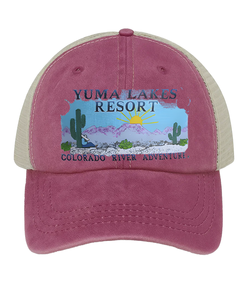 TheRetroTee 80s Yuma Lakes Resort Colorado River Trucker Hat