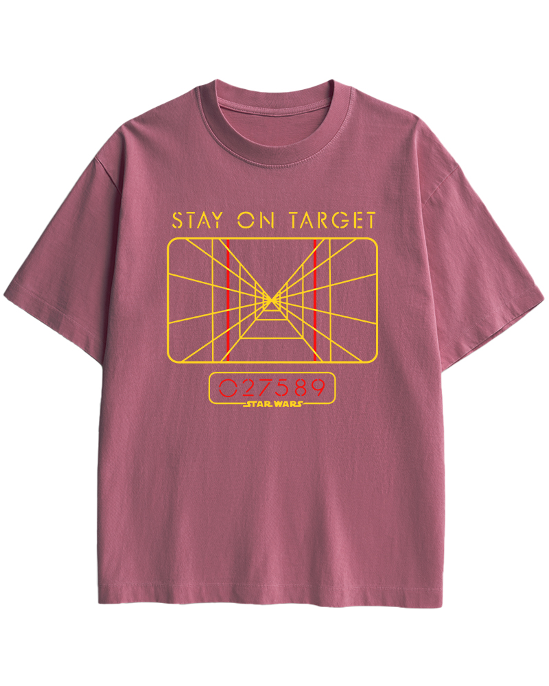 TheRetroTee Stay On Target 1970s Cotton T-Shirt