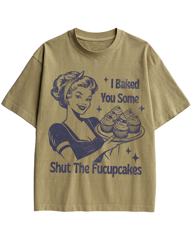 TheRetroTee 50s Shut The Fucupcakes Cotton T-Shirt