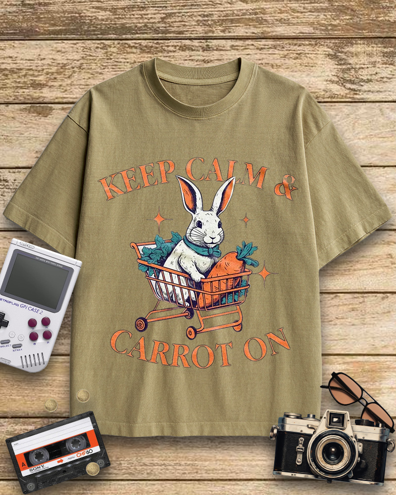 TheRetroTee Funny Rabbit Cotton T-Shirt