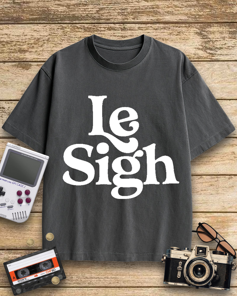 TheRetroTee Le Sigh 1970s Cotton T-Shirt