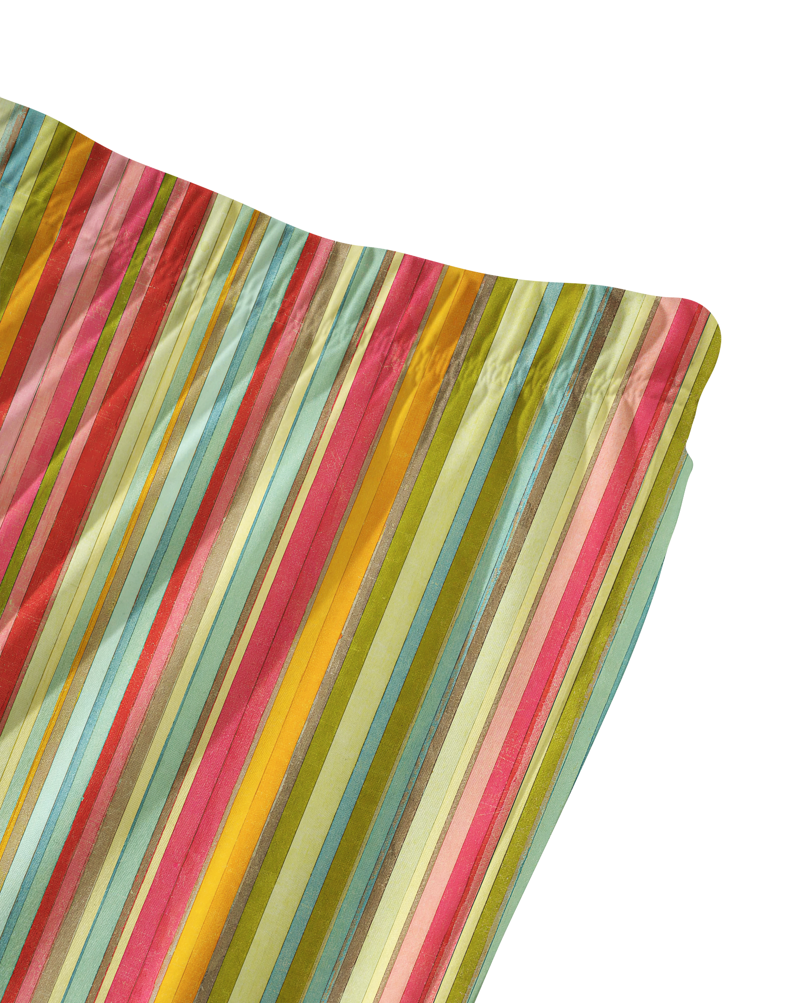 TheRetroTee Pastel Multi Stripe Vintage Pajama Set