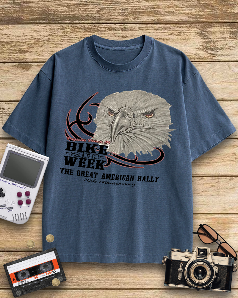 TheRetroTee Vintage Punk Motorcycle Biker Nostalgic T-Shirt