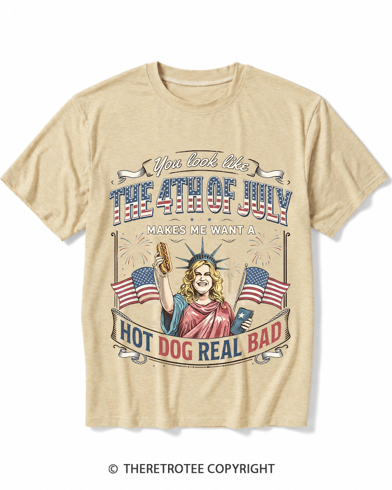 TheRetroTee You Look Like 4th Of July Heather T-Shirt