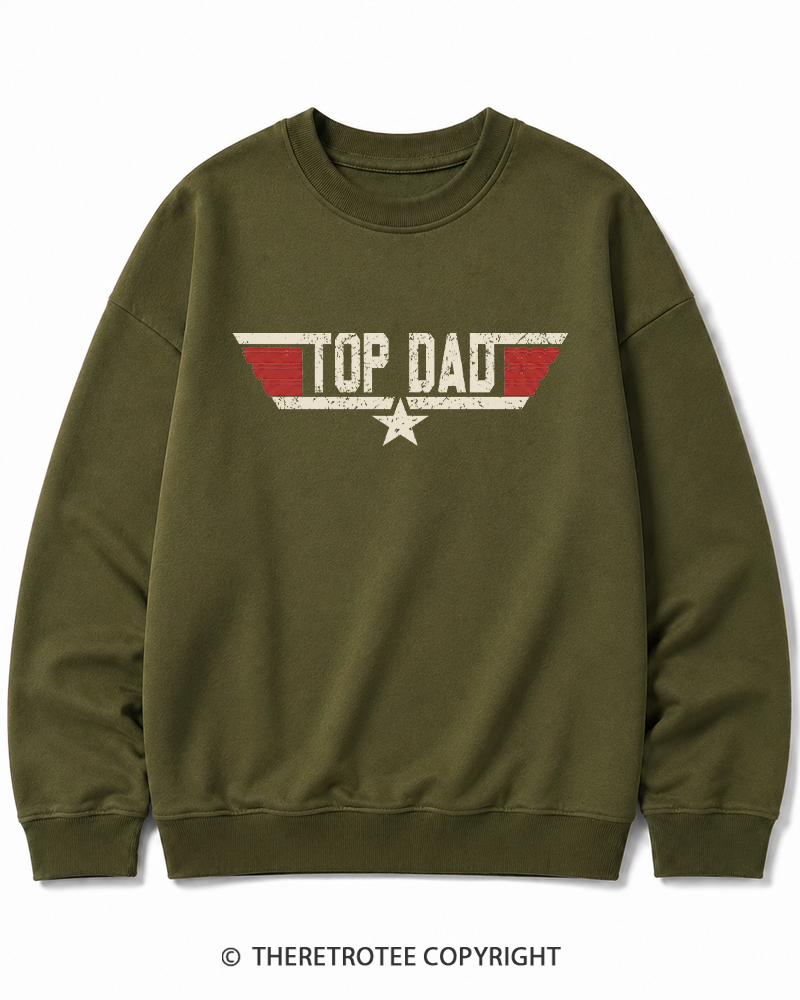 TheRetroTee Top Dad 1980s Cotton Sweatshirt