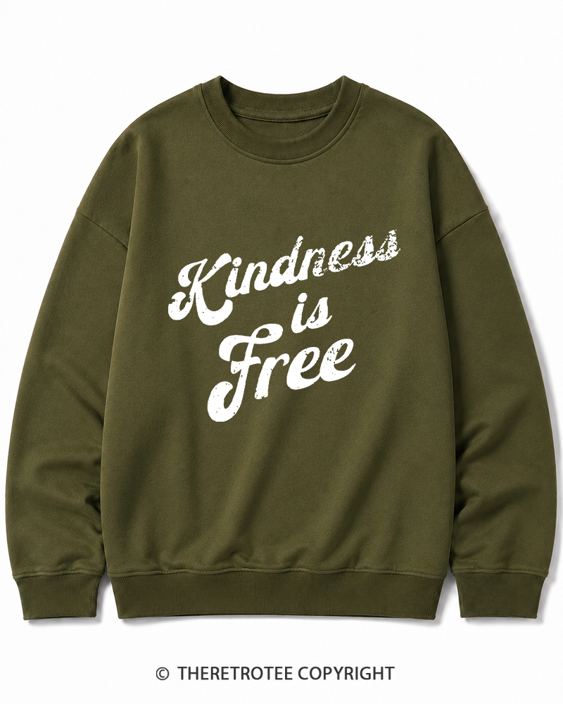 TheRetroTee Be Kind 1960s Cotton Sweatshirt