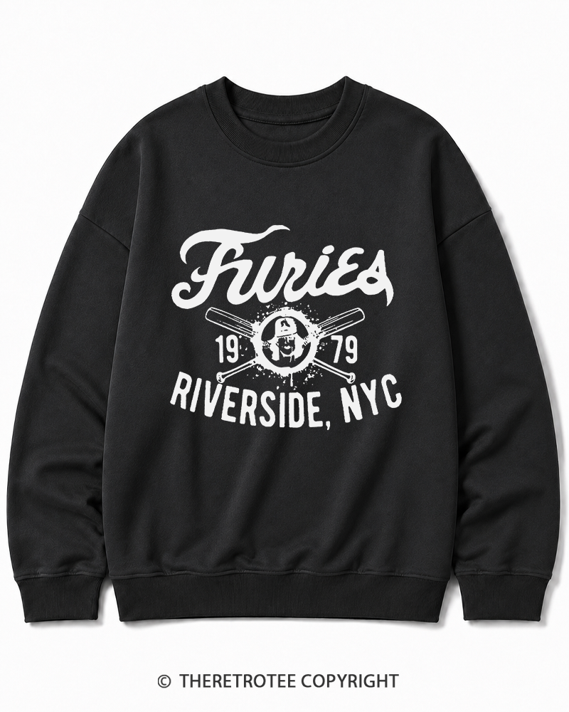 TheRetroTee Furies Riverside cult movie 1970s Cotton Sweatshirt