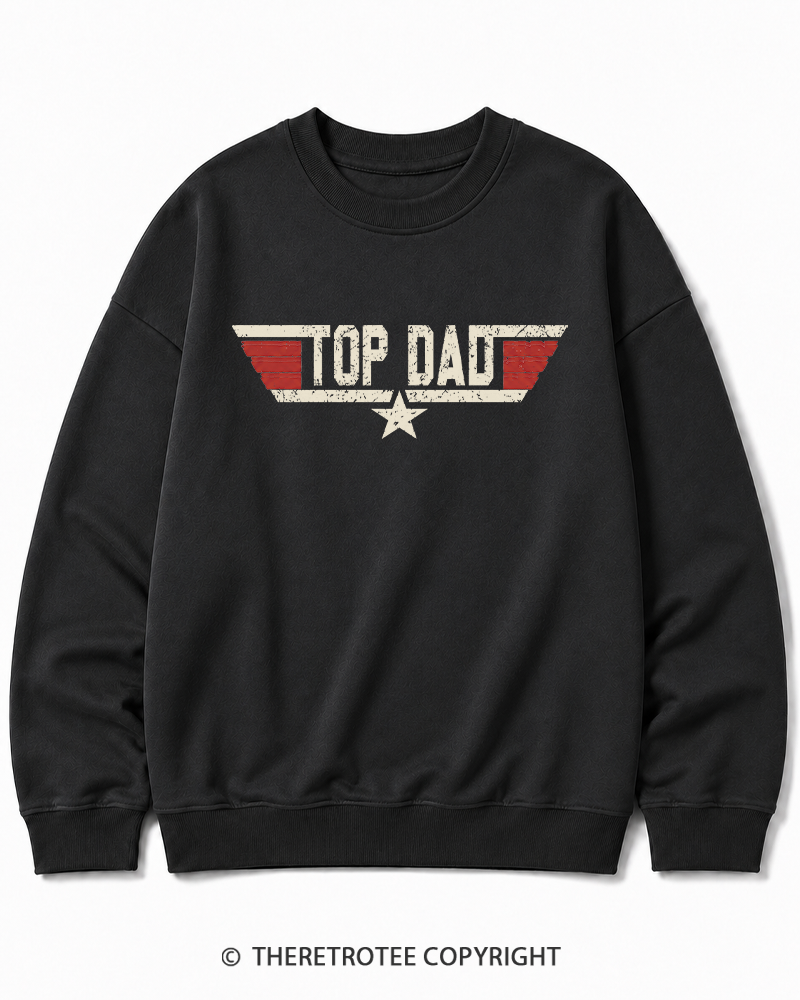 TheRetroTee Top Dad 1980s Cotton Sweatshirt