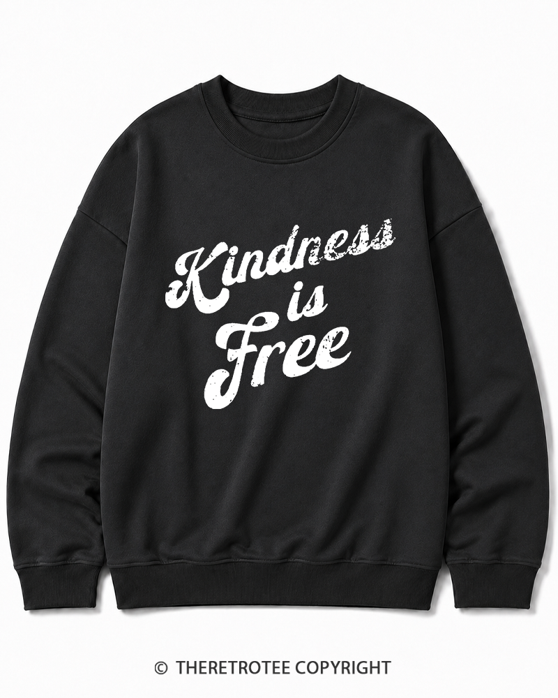 TheRetroTee Be Kind 1960s Cotton Sweatshirt