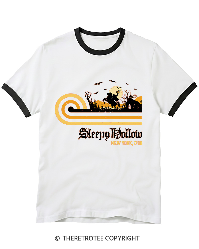 TheRetroTee Sleepy Hollow 1970s Ringer T-shirt