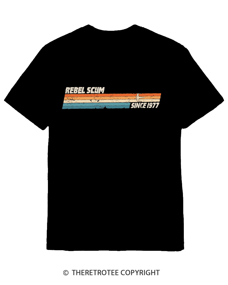 TheRetroTee Rebel Scum Leftist 1977 Cotton T-Shirt
