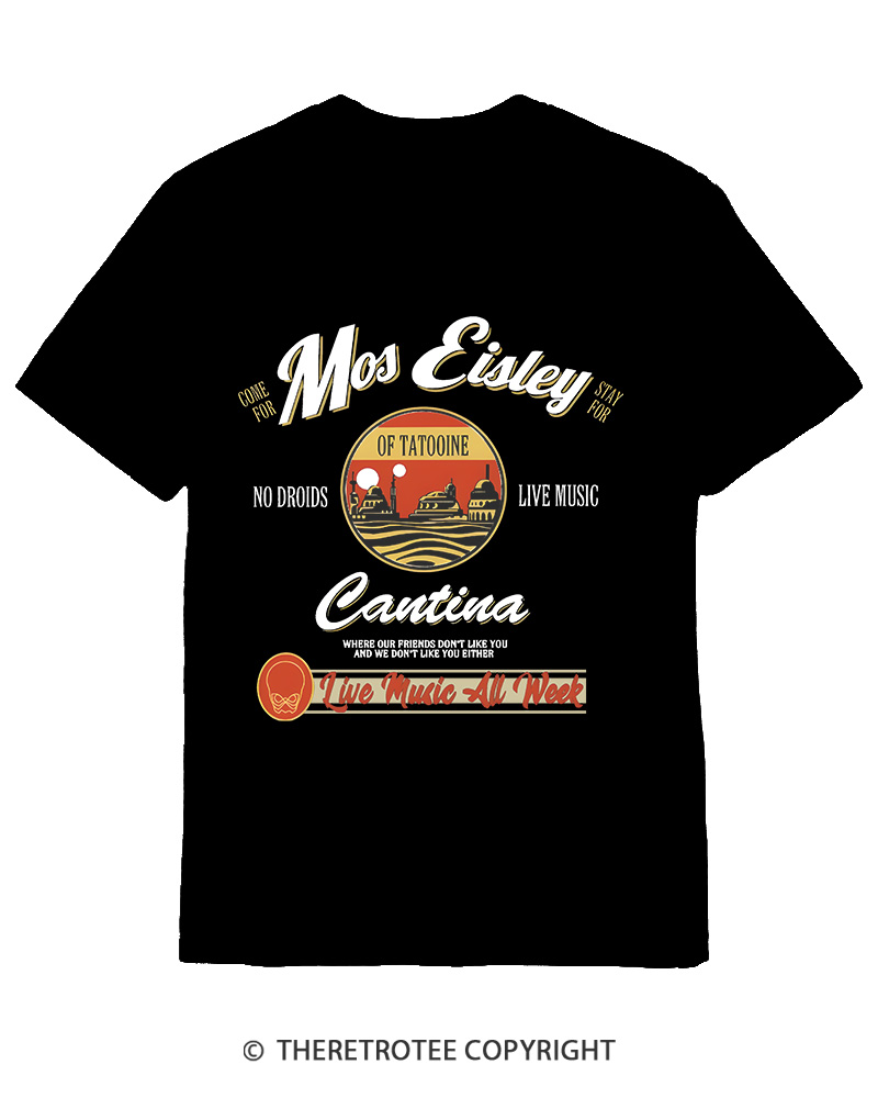 TheRetroTee Live Music All Week 1980s Cotton T-Shirt