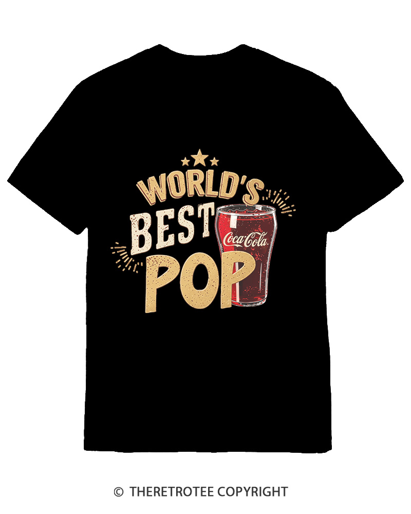 TheRetroTee World's Best Pop 1970s Cotton T-Shirt