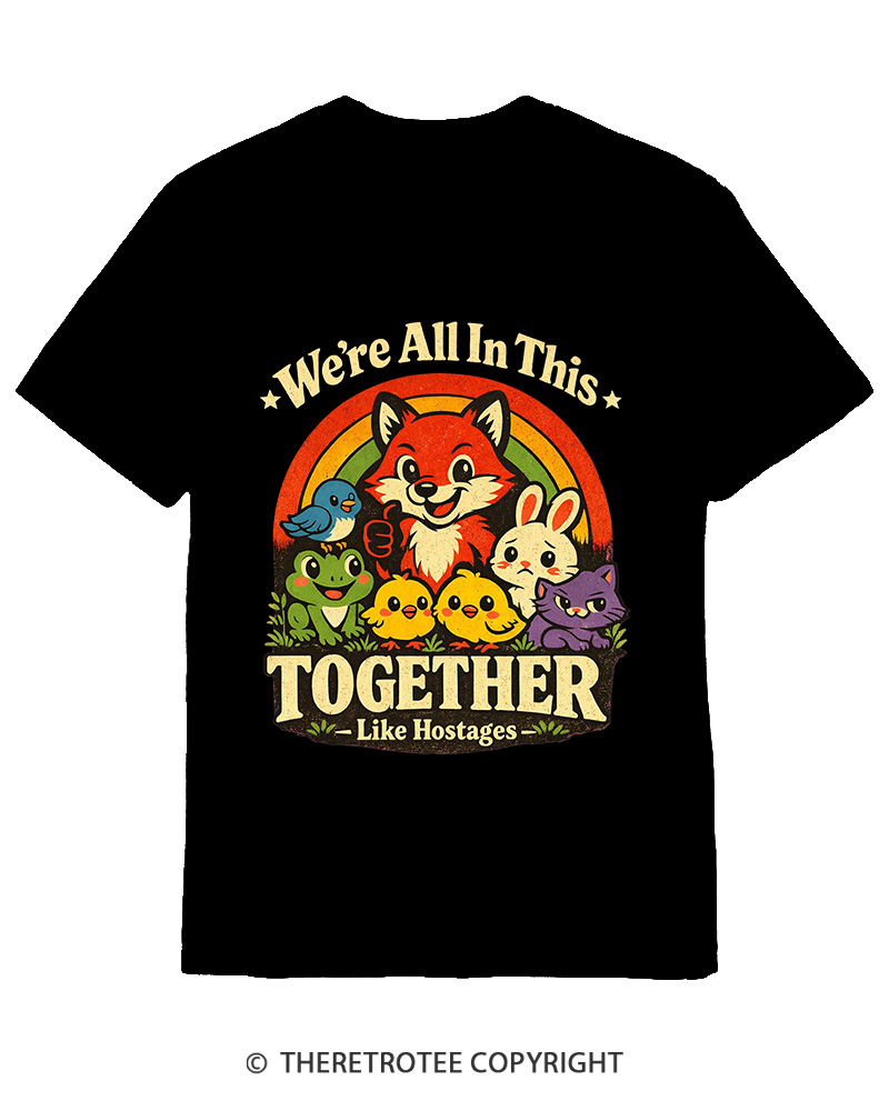 TheRetroTee We’re All In This Together  1970s Cotton T-Shirt