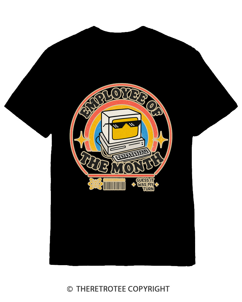 TheRetroTee Employee of the Month 1980s Cotton T-Shirt