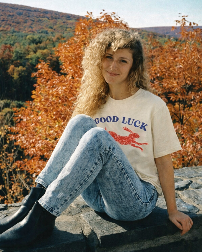 TheRetroTee Good Luck 1970s Cotton T-Shirt