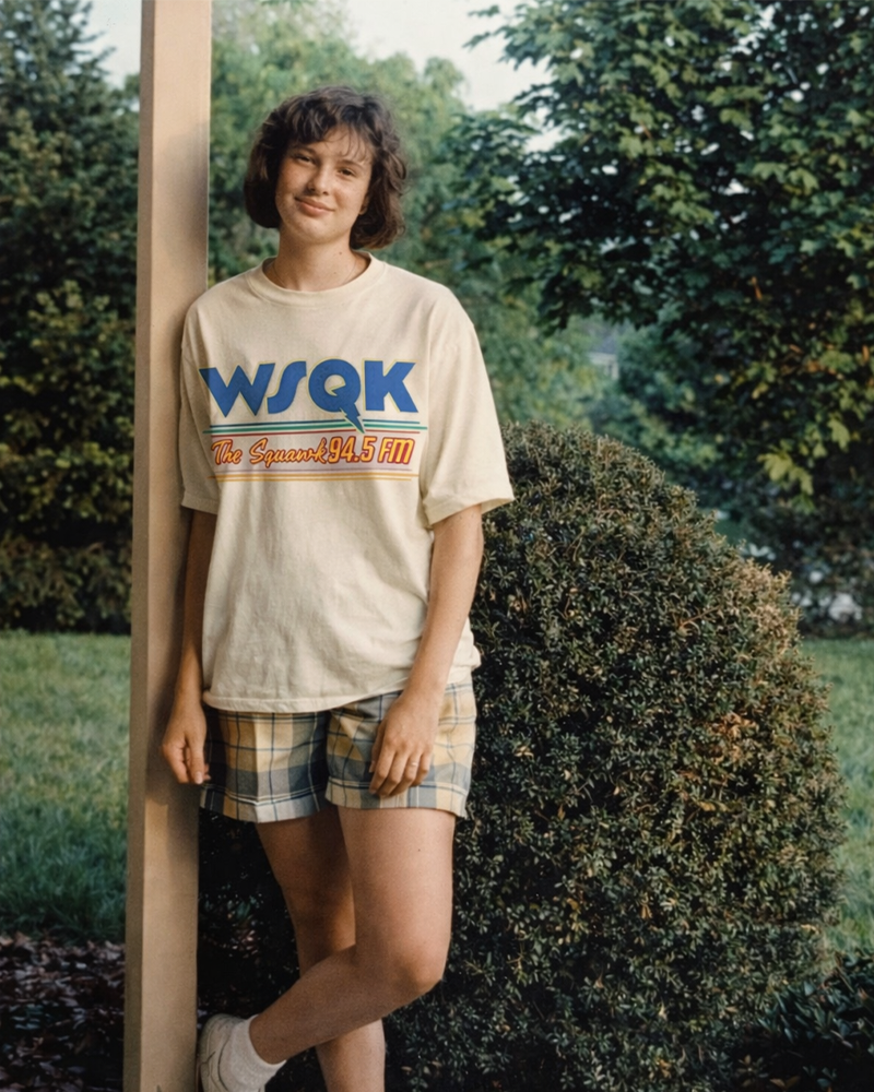 TheRetroTee WSQK Logo 1980s Cotton T-Shirt