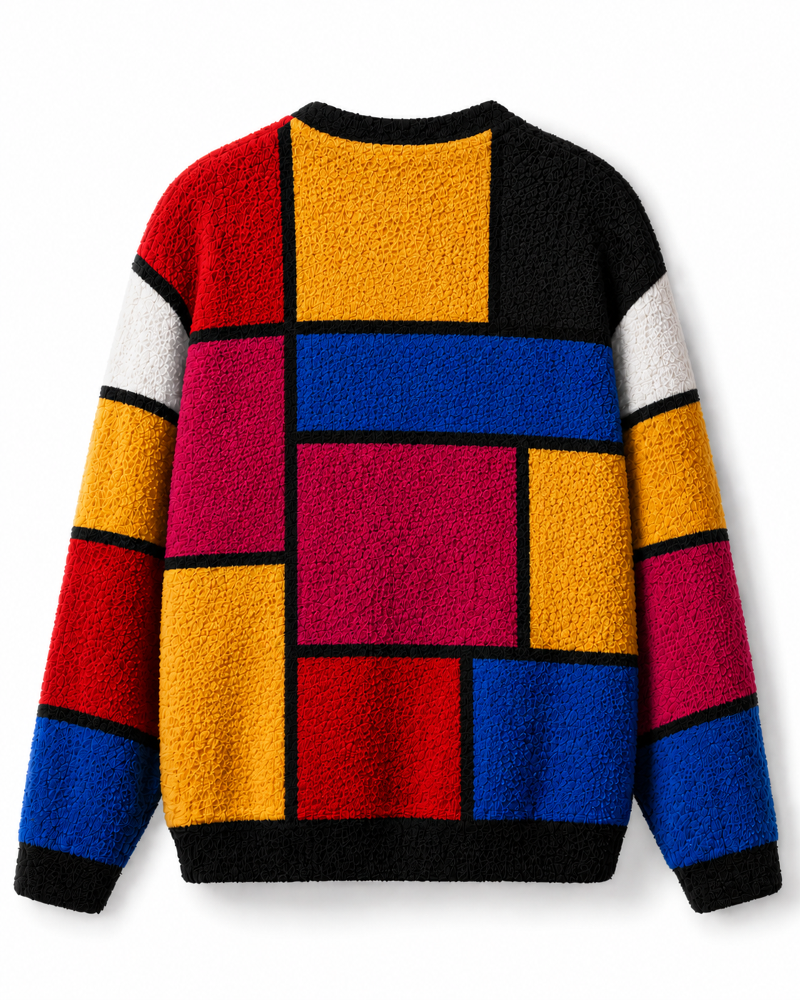 TheRetroTee Child Of The Eighties Color Block Sweater