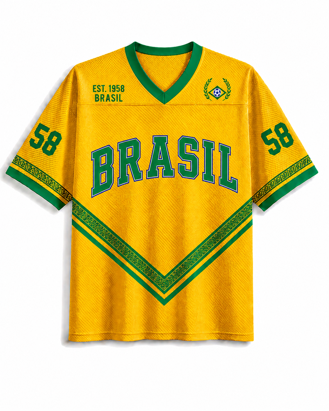 TheRetroTee The Brazil We Fell in Love With Mesh Jersey