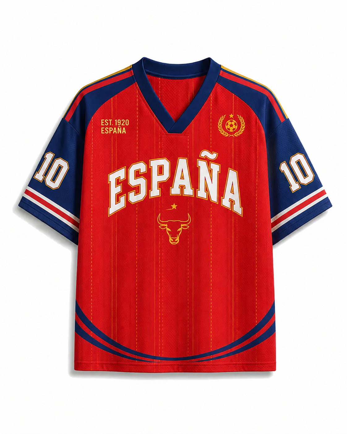 TheRetroTee Spain Soccer Heritage Mesh Jersey