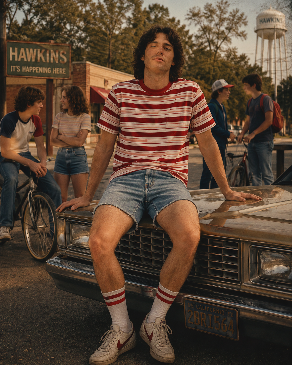 TheRetroTee 70s Inspired Striped Ringer T-Shirt