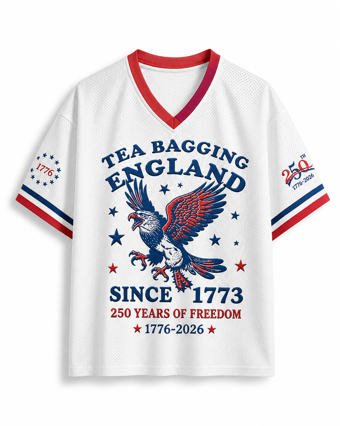 TheRetroTee Tea Bagging England Since 1773 Mesh Jersey