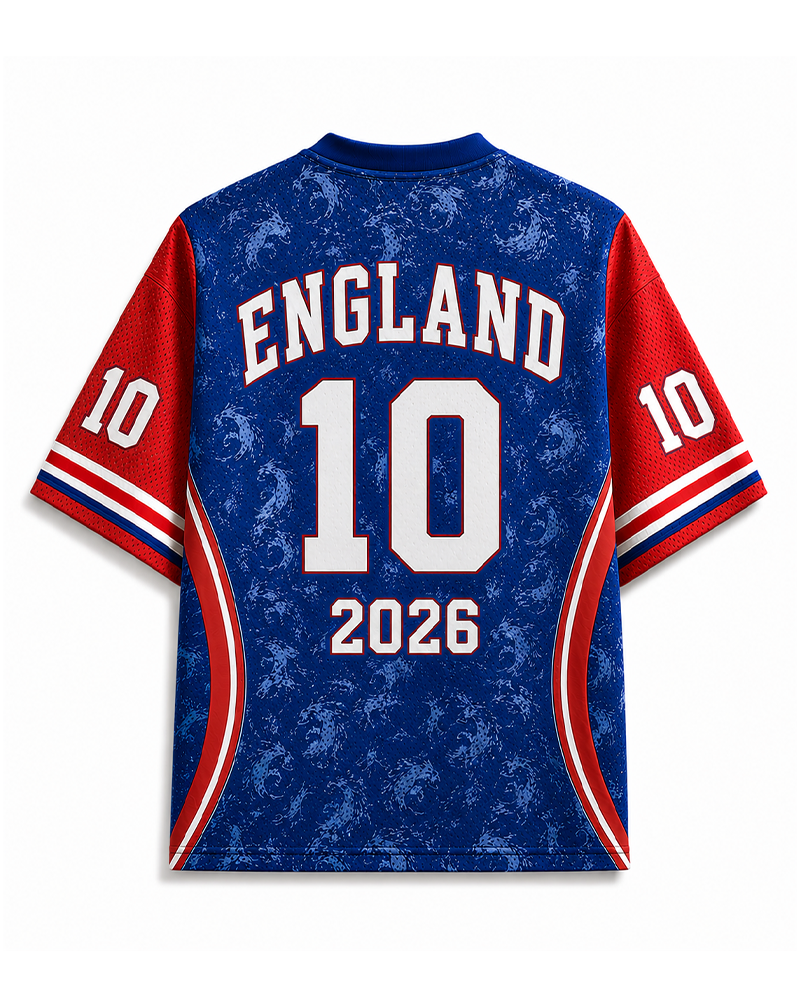 TheRetroTee England Football Heritage Mesh Jersey