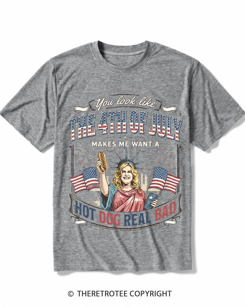 TheRetroTee You Look Like 4th Of July Heather T-Shirt