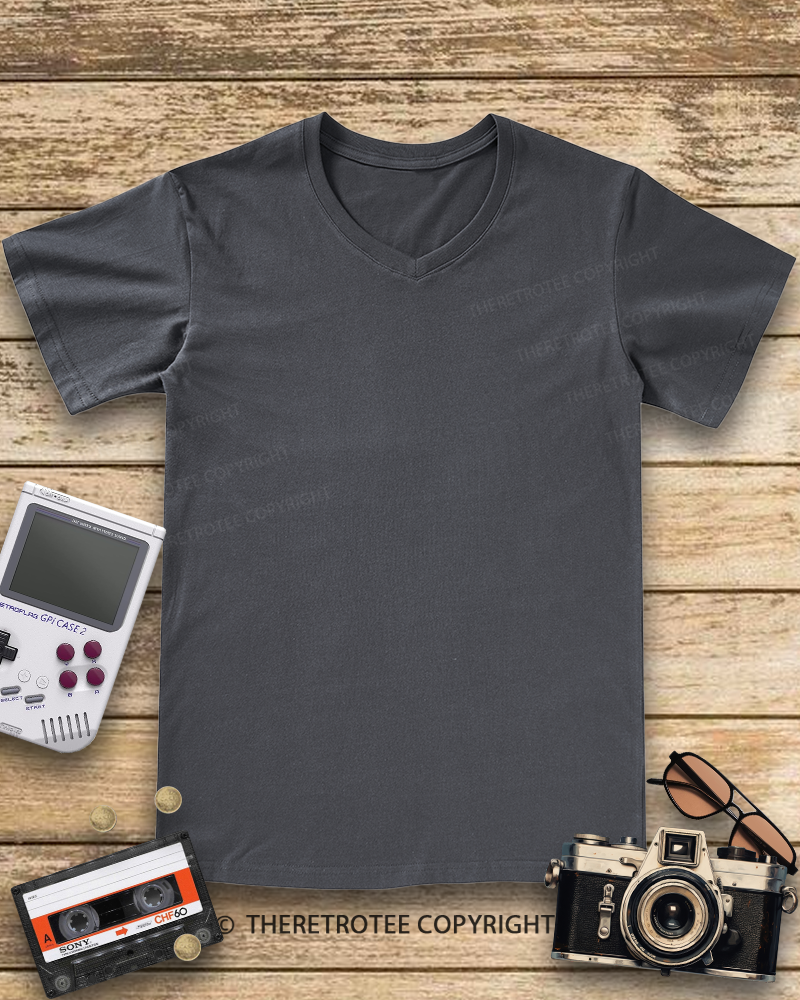 TheRetroTee Donut Worry  V-neck T-Shirt