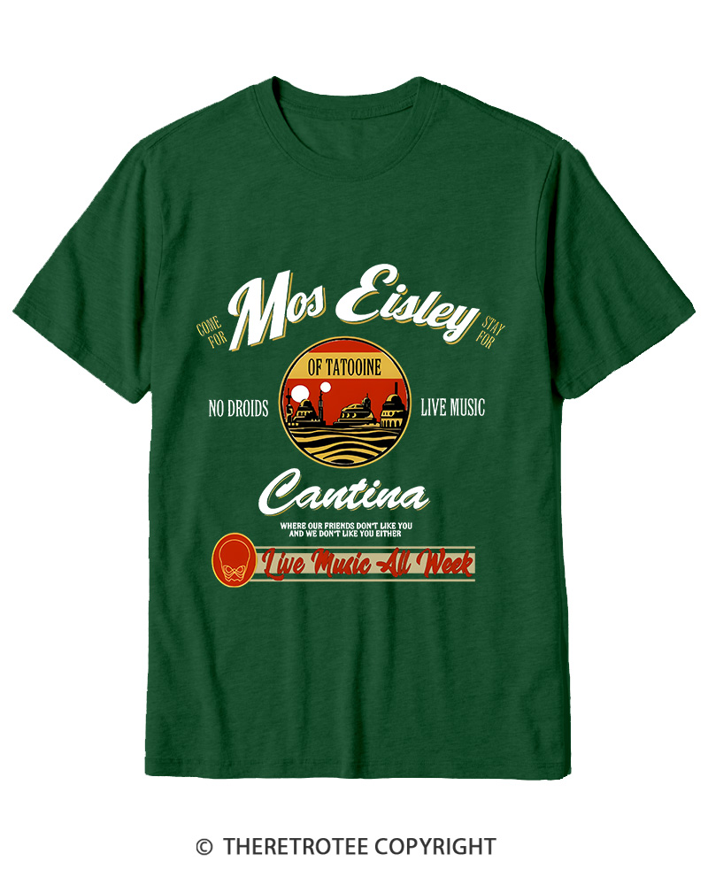 TheRetroTee Live Music All Week 1980s Cotton T-Shirt