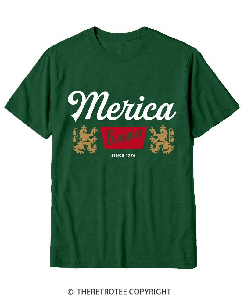 TheRetroTee Merica Banquet Beer Cotton T-Shirt
